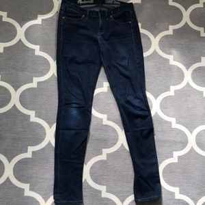 Madewell dark rinse skinny skinny jeans size 28